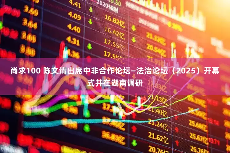 尚求100 陈文清出席中非合作论坛—法治论坛（2025）开幕式并在湖南调研